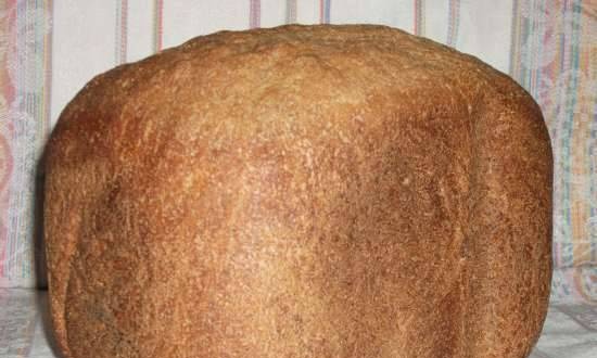 חיטה-שיפון פשוטה מאוד עם מחמצת במכונת לחם