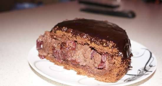 Cake "Drunk cherry without butter" - easy!