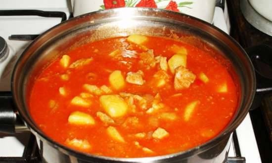 Hungarian beef stew with potatoes (Kara Gundel)
