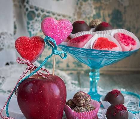 שוקולדים עם צ'יפס תפוח וקלבדוס - אפפל קלבדוס זימט פרלין