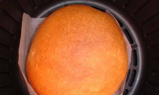 Wheat-rye buns (Redber AF-4010 air fryer, Philips HD 9020 bread maker)