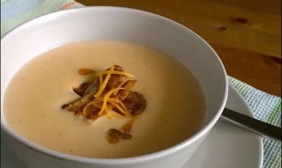 Apple cheese soup
