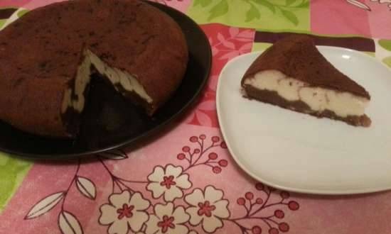 Chocolate cake with curd filling