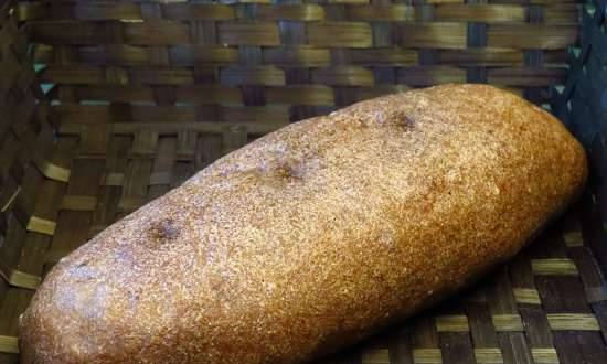 לחם שיפון מבושל עם שמרים נוזליים