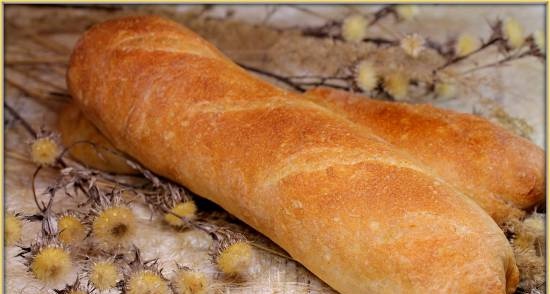 Italian French bread (Pane francese or Pane di Como)