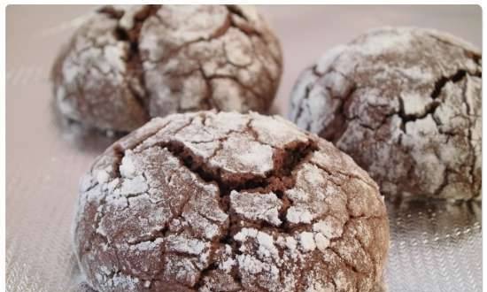 Chocolate cookies "Cracks"