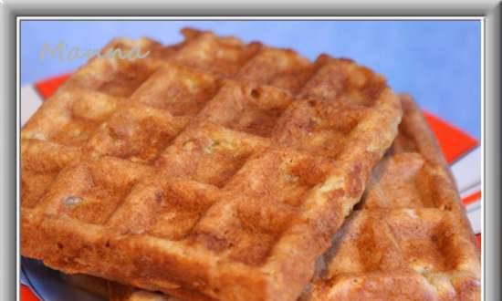 Waffles without eggs with apple (Brand 321 bakery review)
