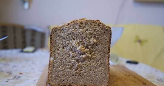 100% Whole Wheat Bran Bread in a Bread Maker