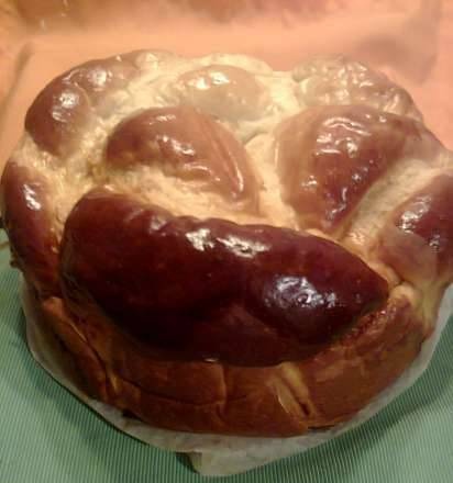 Prazdnichnaya roll (Svyatkova) on choux pastry from D. Zvek