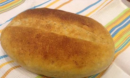 Multigrain sourdough and liquid yeast bread