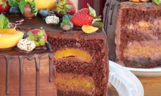 Cake "Chocolate-apricot yummy"