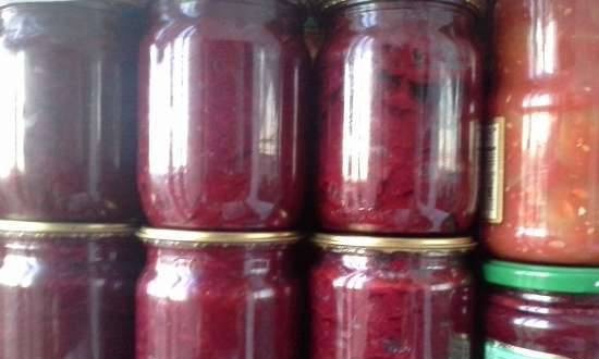 Pickled beets (harvesting for the winter)