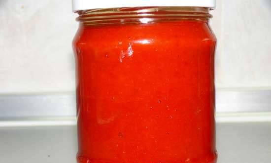 Salted sweet red pepper paste
