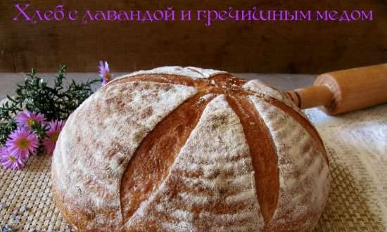 Bread with lavender and buckwheat honey