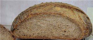 לחם פודינג של שיפון חיטה