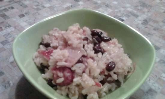 Rice with sausages and bacon in Portuguese (multicooker-pressure cooker Steba dd2 xl)
