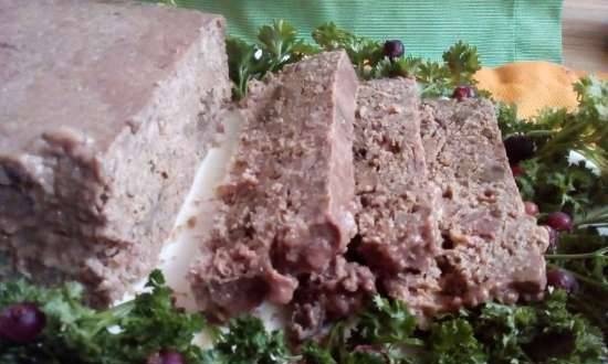Duck pate with pickled liver