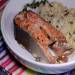 Salmon with thyme sous vide