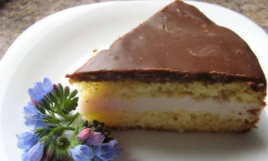 עוגת פנטזיה עם סופלה מרשמלו-יוגורט
