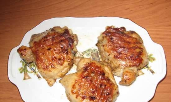 Grilled chicken thighs (Steba 4.4 electric grill)