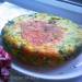 Omelet pie with eggs and green onions in a slow cooker or oven
