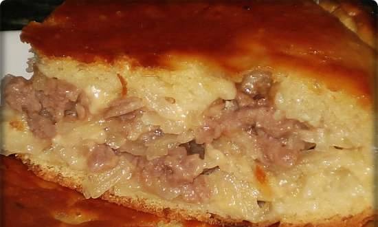 פשטידה עם בשר, גבינה ותפוחי אדמה (רב-קוקר רדמונד RMS-02)