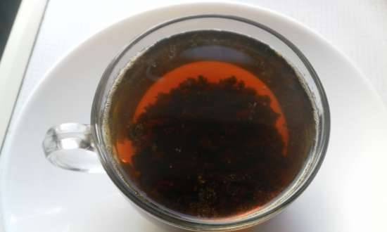 Fermented tea "Radushka" from raspberry leaves