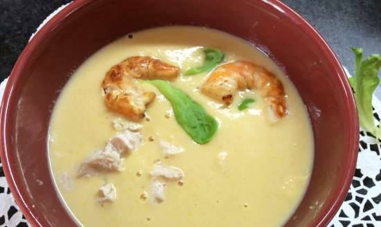 Puree corn soup "As in Yakitoriya"