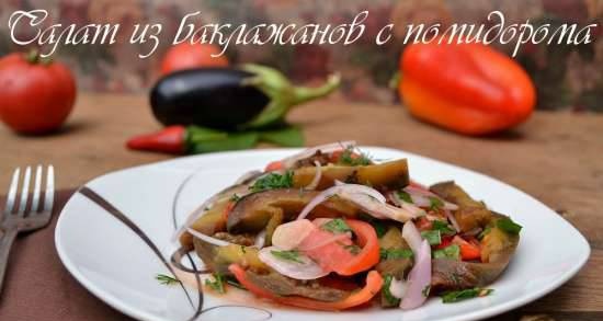 Eggplant salad with tomatoes