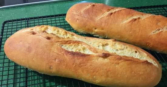 Simple French homemade bread