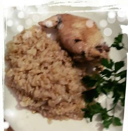 Rice "Pearl Grain" with steamed spicy chicken (for multicooker Toshiba RS-18-MNFR)
