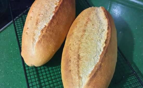 Homemade bread with whole grain and corn flour