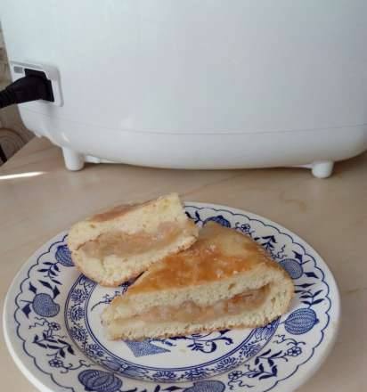 Apple pie on curd dough (multicooker Toshiba RS-18NMFR)
