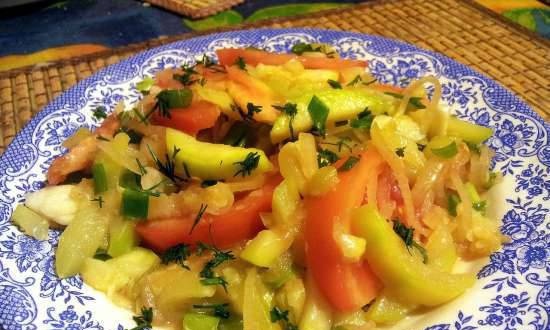 Wen Shala or Warm Chinese Zucchini Salad