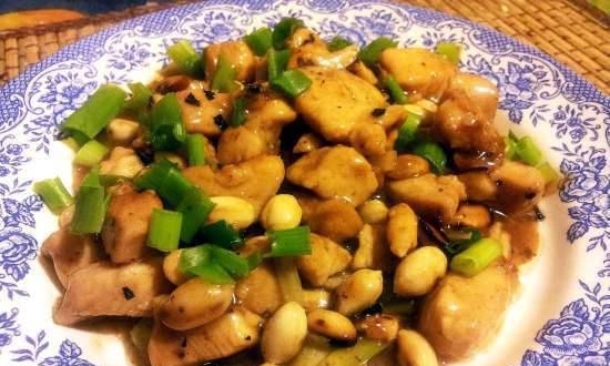 Gongbao Jiding or Chicken with Peanuts in Chinese