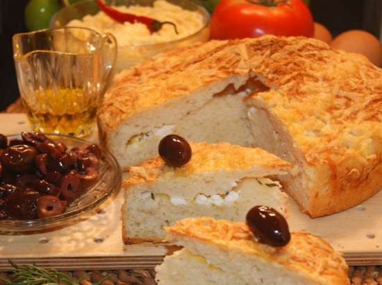 Greek cheese bread