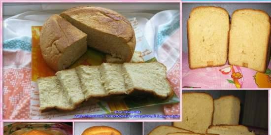 Wheat-corn bread with plover in a slow cooker and in a bread maker