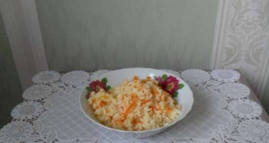 אורז עם ירקות לקישוט