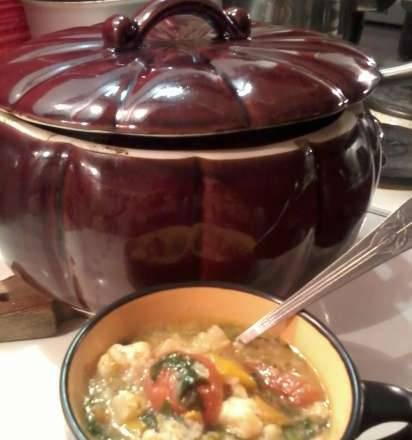 Winter mixed soup with a secret