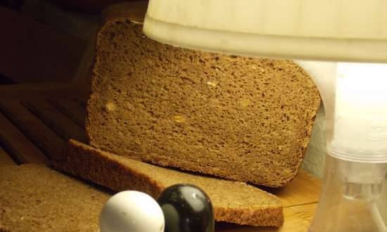 Rye-wheat bread with cocoa and seed mix