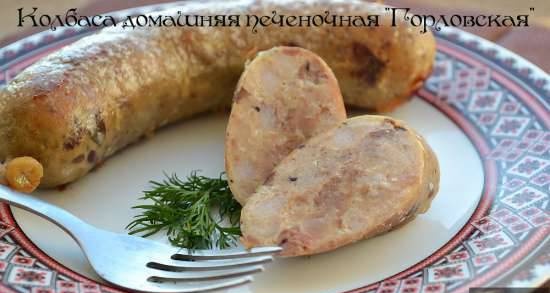 Homemade liver sausage "Gorlovskaya"