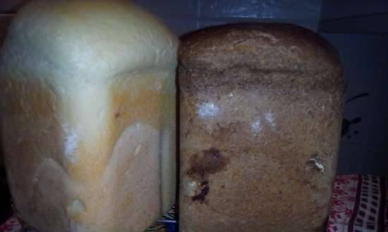 Polaris PBM 1501D. Wheat and wheat-rye bread on ripe dough