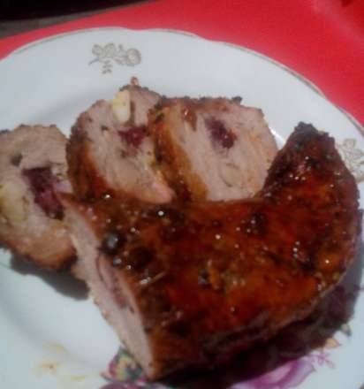 Veal stuffed with cherries (inspired by the recipe of Hanna Grabowska) in the Philips HD 9220/20 Air Fryer