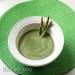 Asparagus soup with spinach and coconut milk