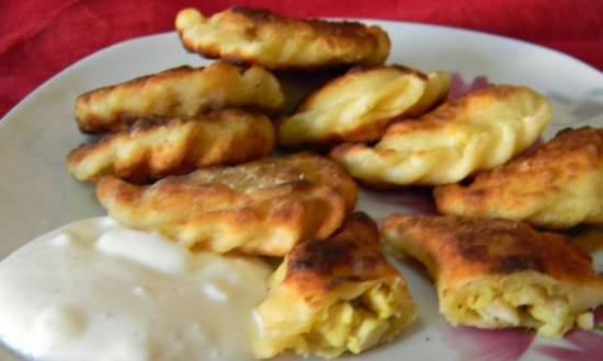 Dumplings from potato dough "Kutyumy" (based on the chef Vladimir Mukhin)