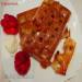Caramel waffles with toffee or sweets Korovka