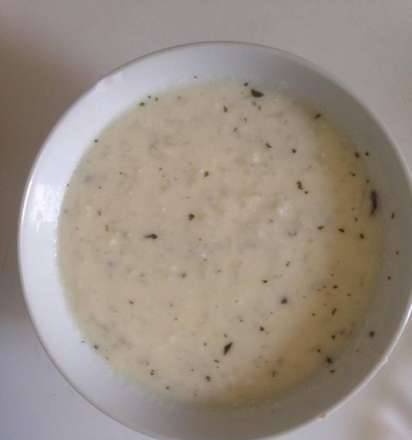 Curdled milk soup (matsnov soup)