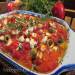 Eggplant baked with tomatoes and feta