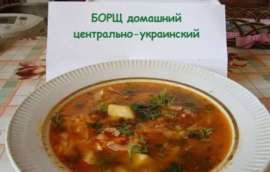 Homemade borscht Central Ukrainian
