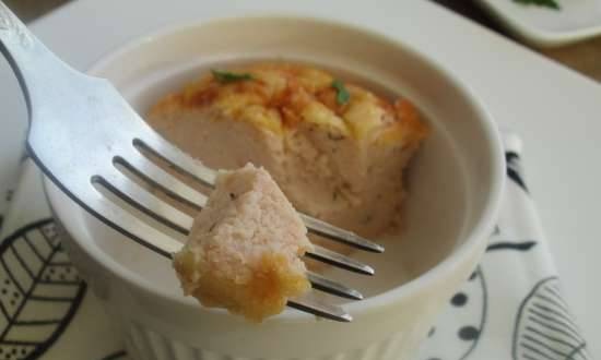Fish soufflé with cottage cheese